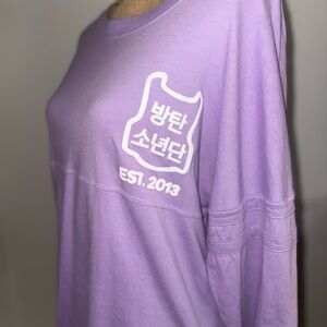 BTS Bangtan Sonyeondan Lavender Spirit Jersey XS